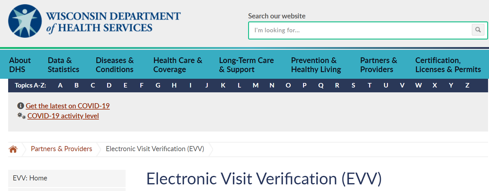 wisconsin electronic visit verification